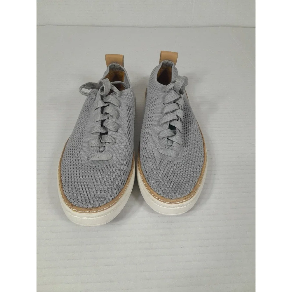 UGG Sidney Shoes  Knit Comfort Wedge Lace Up Sneakers Women Sz 5 - Picture 3 of 9